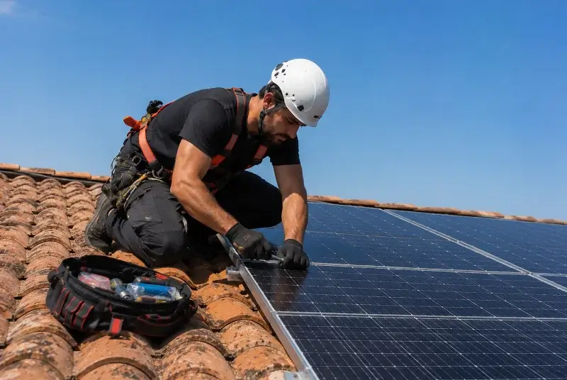 Maintenance et monitoring de panneaux solaires à Cox